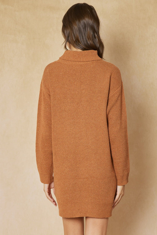 
            
                Load image into Gallery viewer, Copper Sweater Dress - Case Collection Clothing
            
        